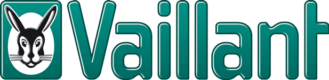 Logo der Firma Vaillant mit einem stilisierten Hasenkopf auf der linken Seite und dem Wort Vaillant in fetten, grünen Buchstaben auf weißem Hintergrund.